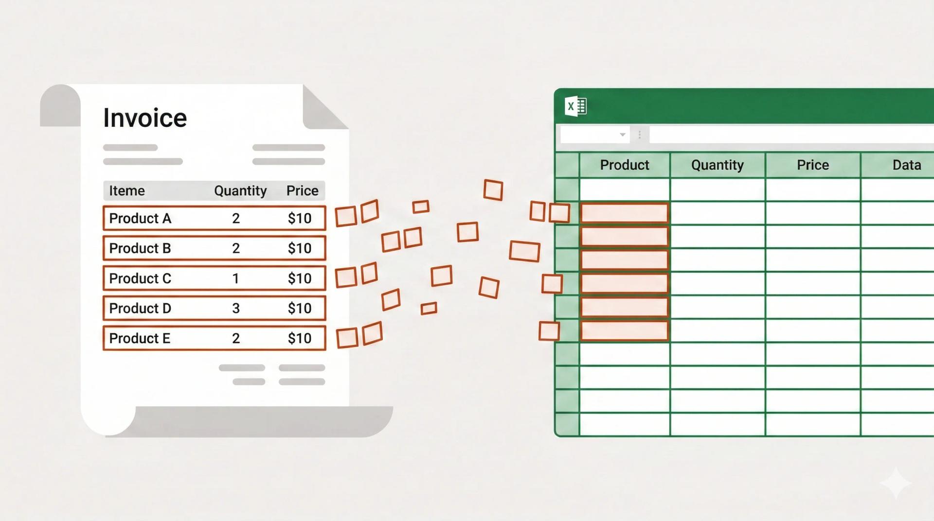 How to Extract Table Data from Invoices and Receipts into Excel