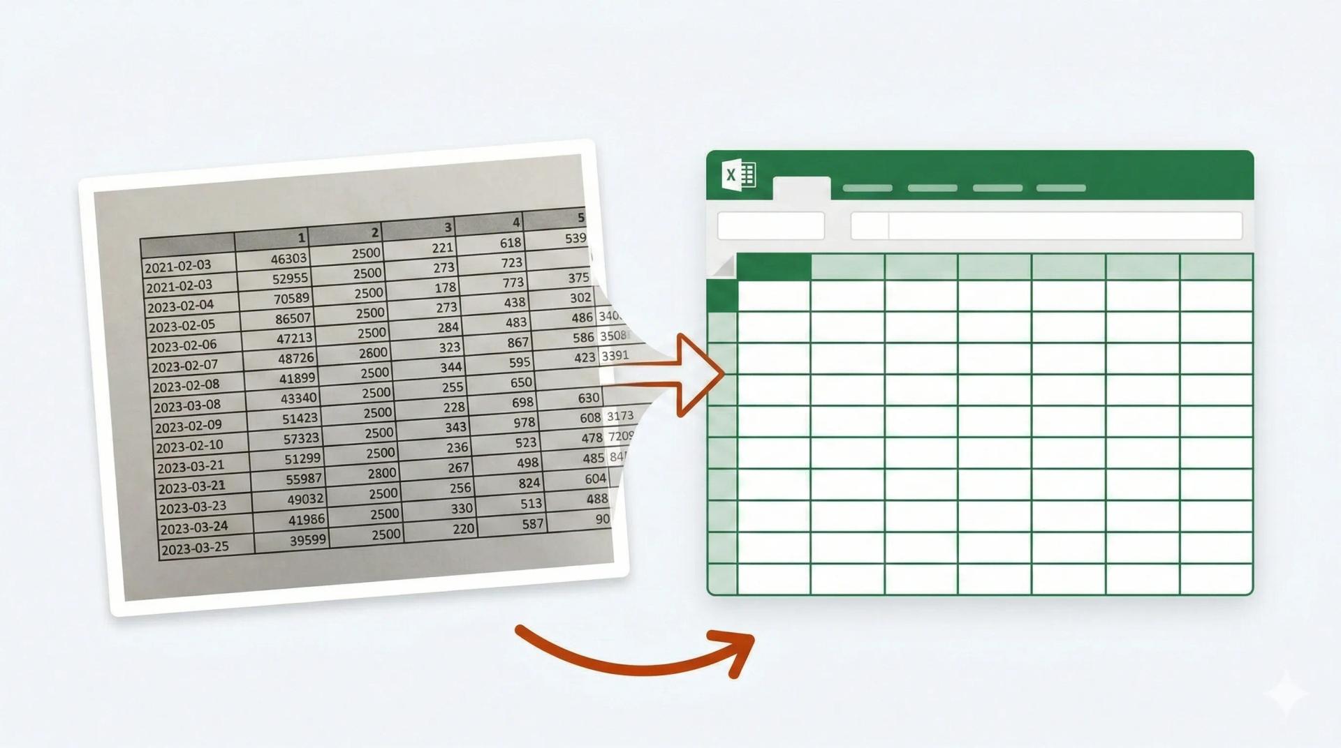 How to Convert a JPG Image of a Table to an Excel Spreadsheet