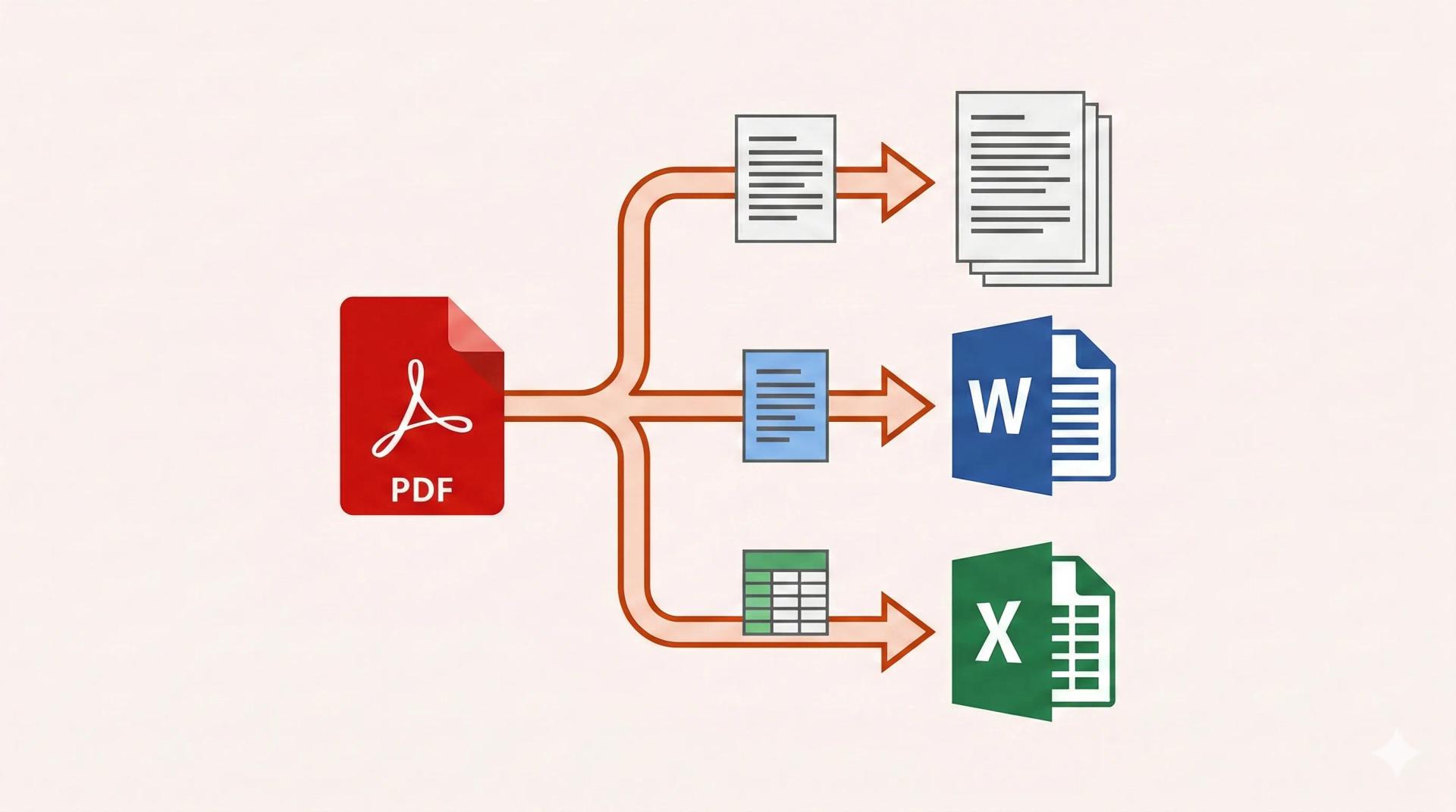 PDF to Text vs PDF to Word vs PDF to Excel: Choose the Right Tool