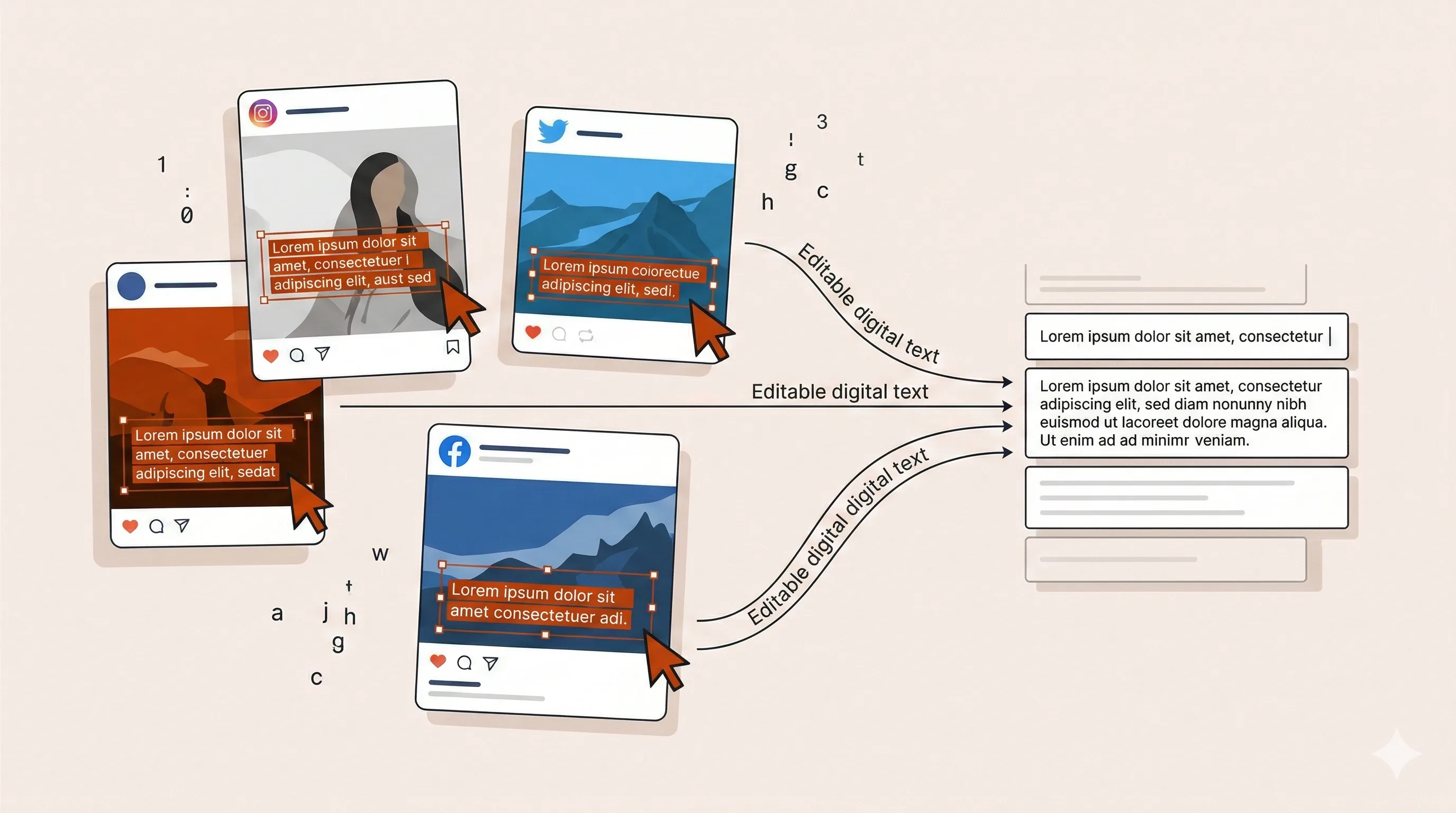 Social Text Example Copy Text from Social Media Screenshots (Twitter, Instagram, TikTok ...